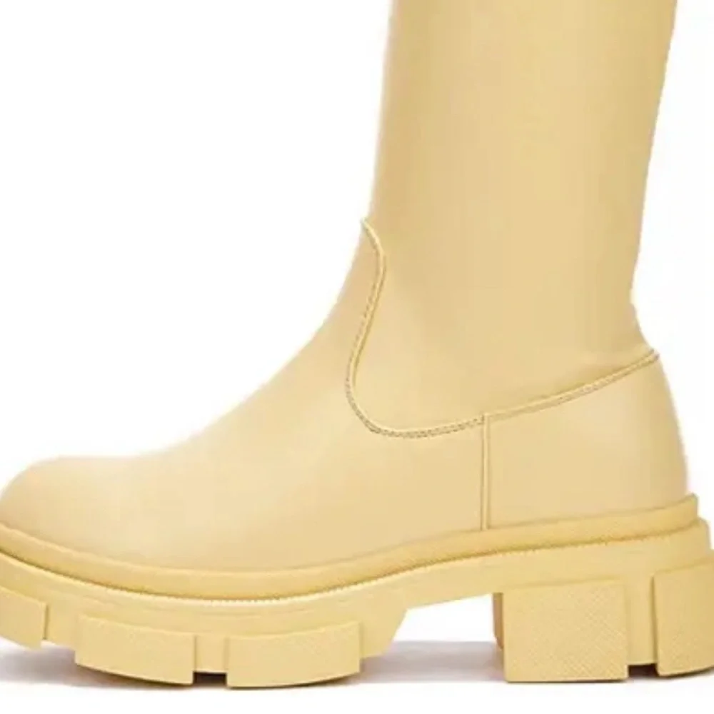 Cape Robbin Campi Over the Knee Chunky Block Heel Fashion Pull On Boots Size‎ 10